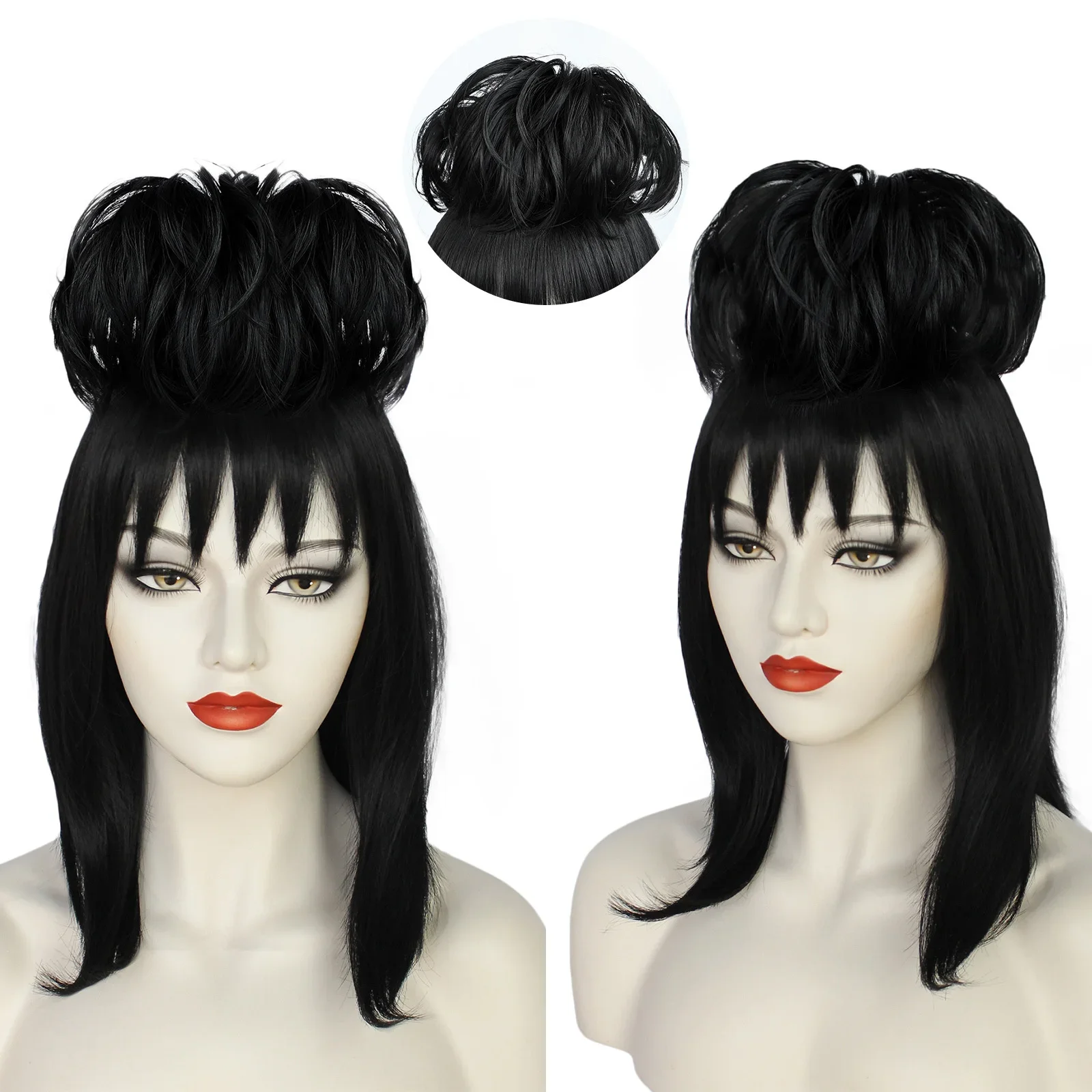 Synthetic Braided Wigs For Black Women - Peluca de Cosplay Lydia Deetz, vestido