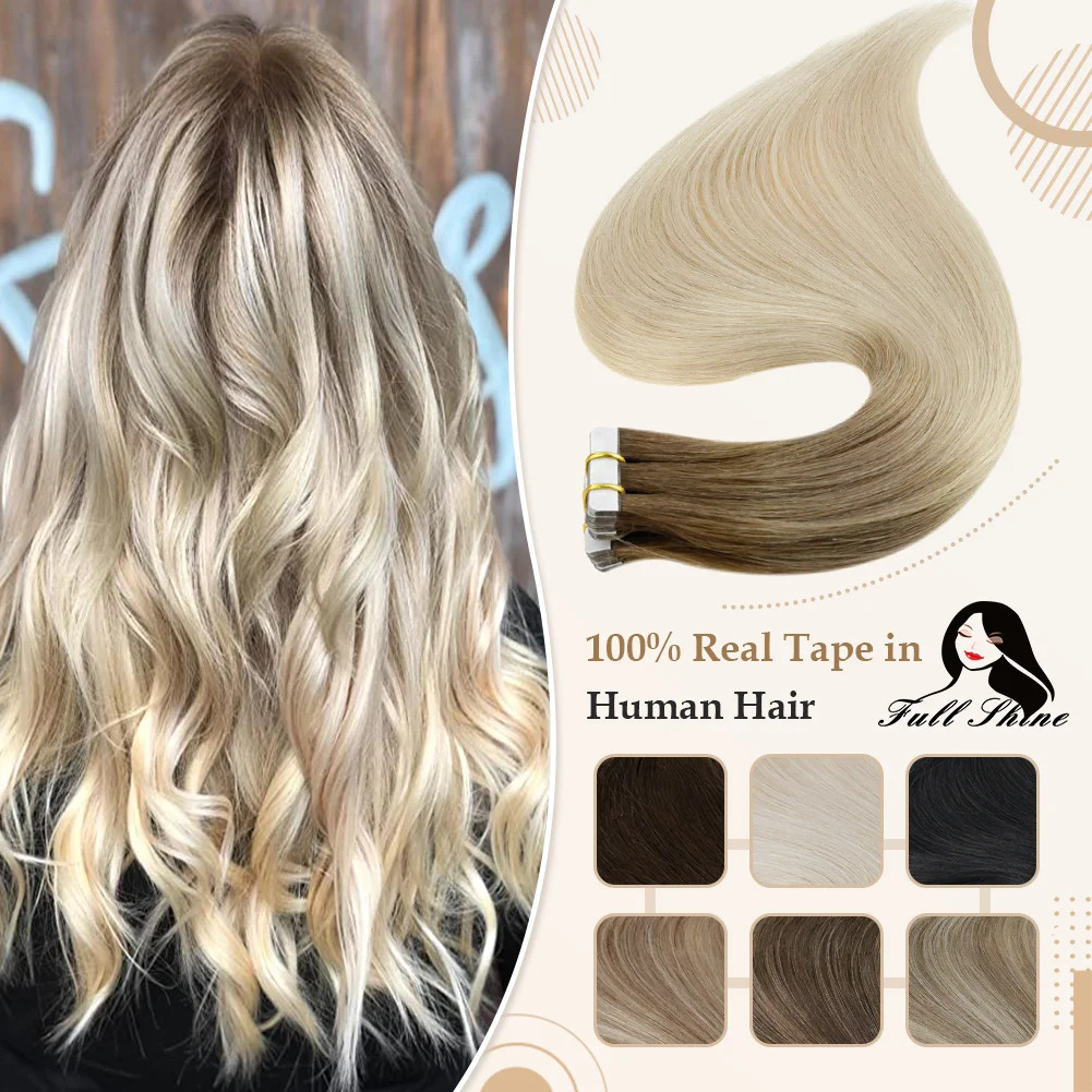 Invisible Tape In Extensions Real Hair - Extensiones de cabello con cinta Omber