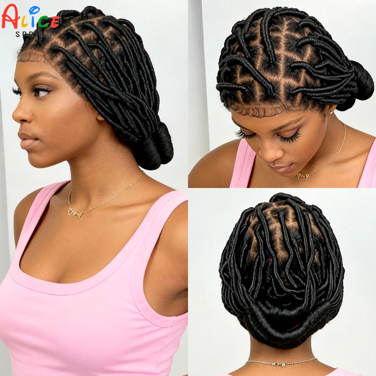 Pelucas Trenzadas Bantu, Peluc - Synthetic Braided Wigs For Black Women reseña y precio