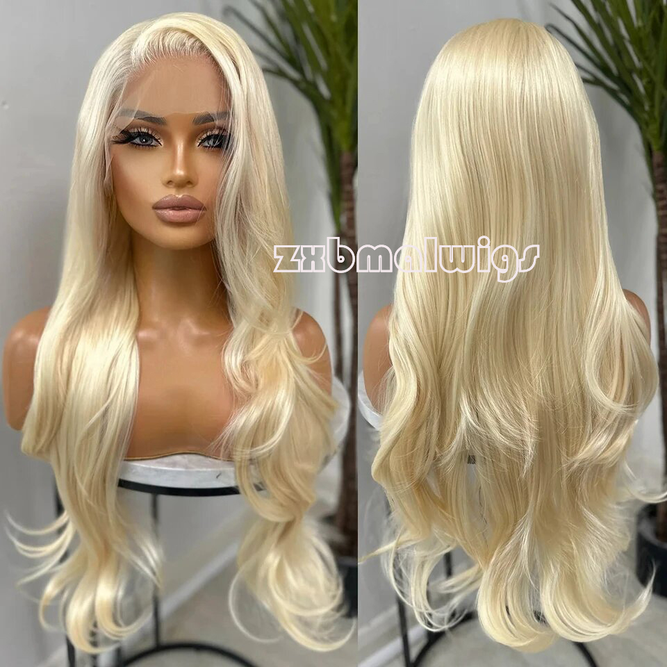 Peluca de cabello sintético 61 - 613 Blonde Body Wave Lace Front Wig reseña y precio