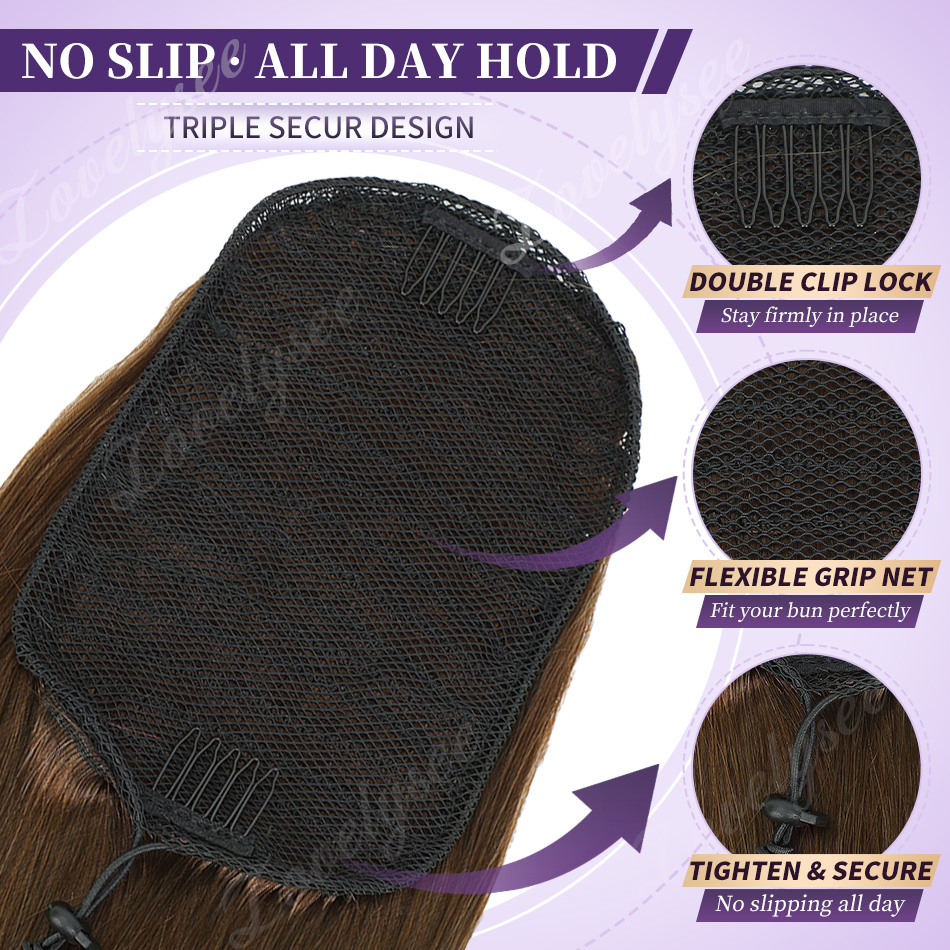 Cola de Caballo Corta con Cord - Seamless Clip In Hair Extensions Human Hair reseña y precio