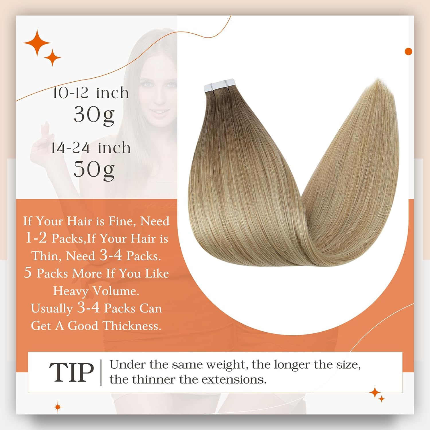 Extensiones de cabello con cin - Invisible Tape In Extensions Real Hair reseña y precio