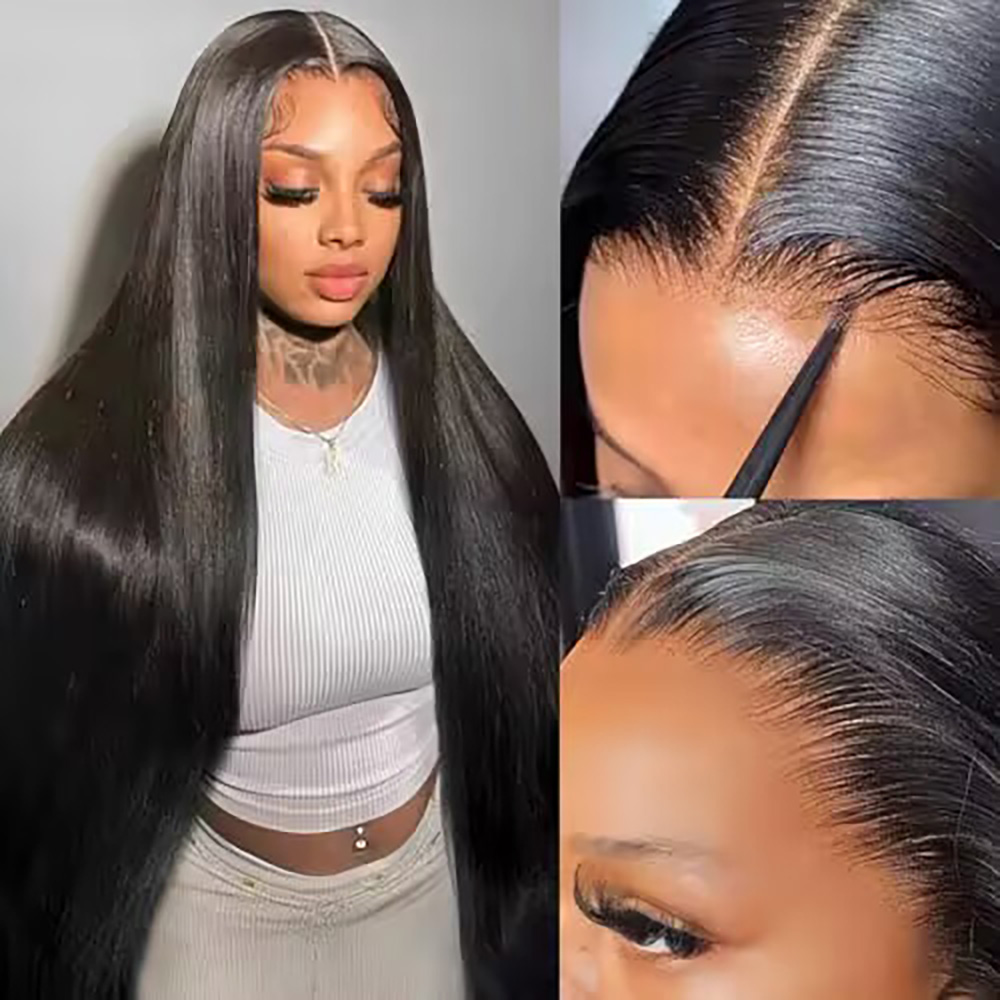 Peluca frontal de encaje HD tr - Hd Lace Frontal Wig Human Hair Pre Plucked reseña y precio