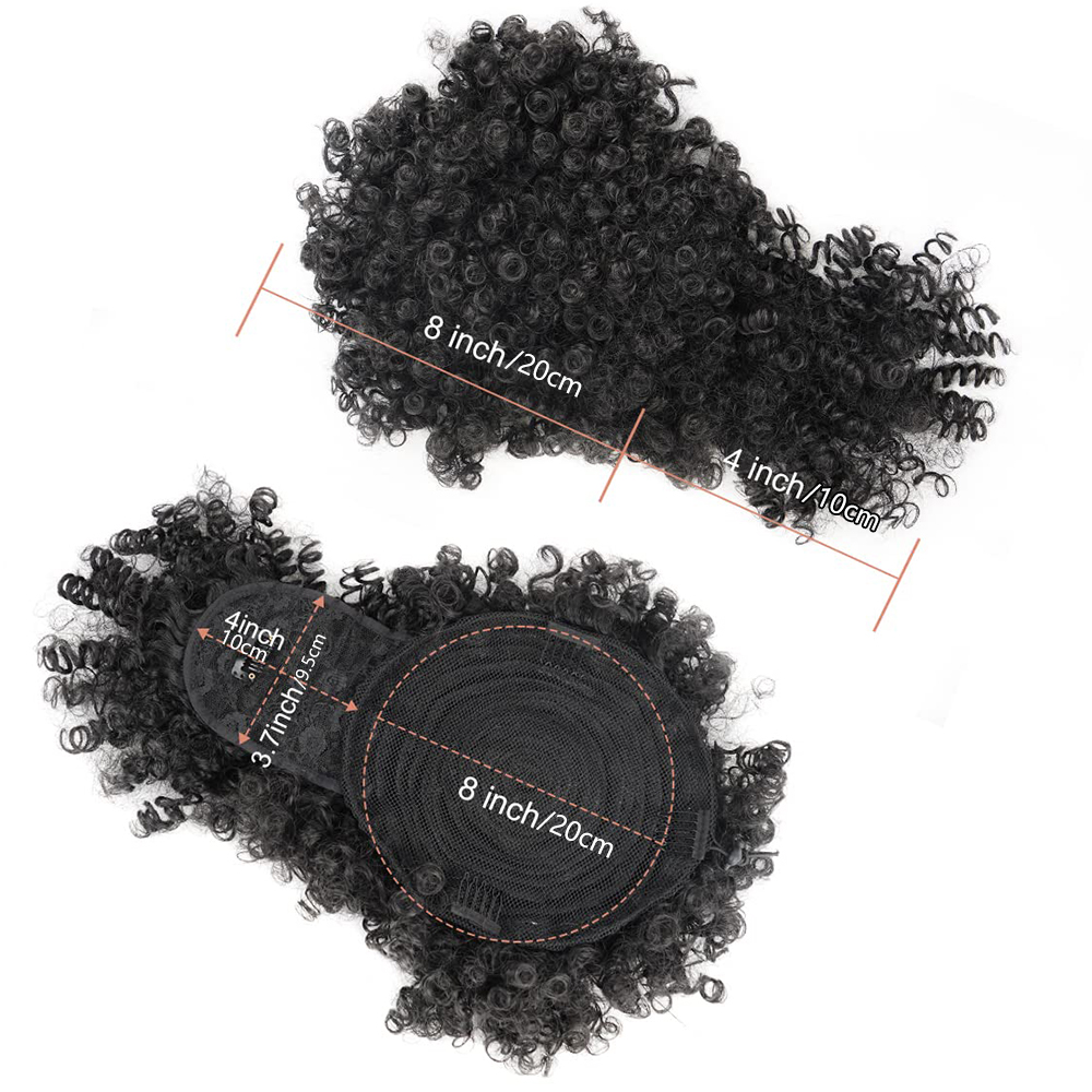 Cola de caballo con cordón Afr - Drawstring Afro Curly Puff Ponytail reseña y precio
